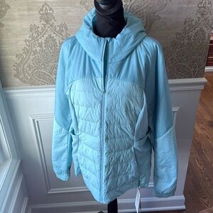 NWT Lululemon Down for it all jacket 18 in sea frost